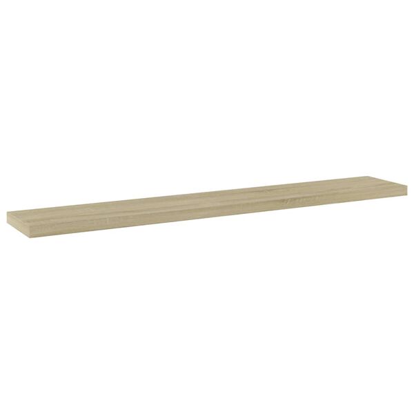vidaXL Shelf Set of 4 Sonoma Oak Engineered Wood 23.6x3.9x0.6 in