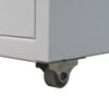 vidaXL Drawer Unit Grey Steel Medium Filing Cabinet Rectangular
