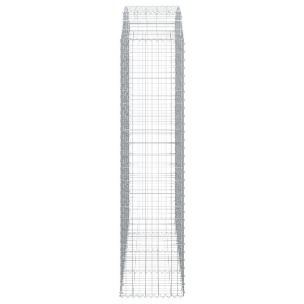 vidaXL Gabion Basket Silver Galvanized Iron Large Durable