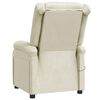 vidaXL Massage Chair Cream White Faux Leather
