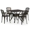 vidaXL Bistro Set Bronze Cast Aluminum Standard Durable Bistro Set