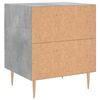 vidaXL Bedside Cabinet Set of 2 Concrete grey Engineered wood, iron