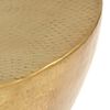 vidaXL Coffee Table Brass Hammered Aluminum Medium Decorative Inlays