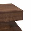 vidaXL Coffee Table Brown oak Engineered wood 19.7 x 19.7 x 13.6 in