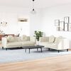 vidaXL Sofa Set Cream Velvet Large Modern Sofa Set Rectangular