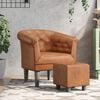 vidaXL Tub Chair Brown