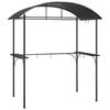 vidaXL Bbq Gazebo Anthracite Steel, PC board 86.6 x 45.3 x 90.6 in Hooks