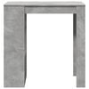 vidaXL Bar Table Concrete grey Engineered wood 40.2x19.7x40.7 in