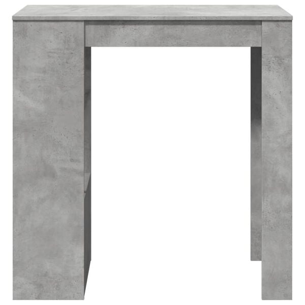 vidaXL Bar Table Concrete grey Engineered wood 40.2x19.7x40.7 in