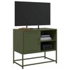 vidaXL TV Cabinet Olive Green Steel Medium TV Cabinet Rectangular
