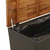 vidaXL Garden Storage Box Black and Brown