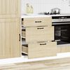 vidaXL Kitchen Base Cabinet Sonoma Oak Engineered Wood Standard Size