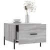 vidaXL Coffee Table Grey Sonoma Engineered Wood, Iron Standard