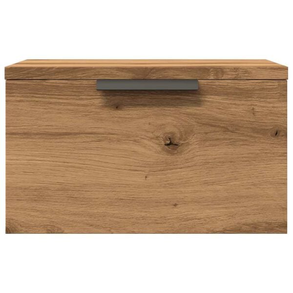 vidaXL Wall-mounted Bedside Cabinet Artisan Oak Engineered wood