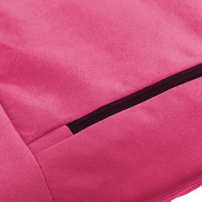 vidaXL Foldable Sunlounger Oxford Fabric Pink