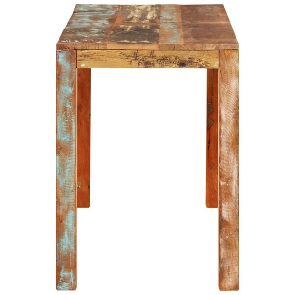 vidaXL Dining Table Colorful Reclaimed wood 43.3 x 21.7 in Nice Design