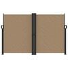 vidaXL Retractable Side Awning Taupe Polyester, Steel 63 x 236 in