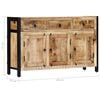vidaXL Sideboard Natural Solid mango wood, Powder-coated steel Medium