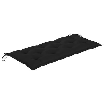 vidaXL Garden Bench Cushion Black 47.2"x19.7"x2.8" Fabric