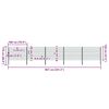 vidaXL Fence Panel with Posts Iron 341.3"x47.2" Green