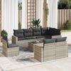 vidaXL Garden Sofa Set Light Grey