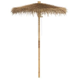 vidaXL Tiki Umbrella Natural Bamboo, Banana Leaf 59.1 in diameter