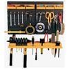 vidaXL Tool Wall 25.4"x15.2" 26 Tool Holders PP