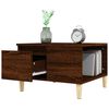 vidaXL Coffee Table Brown Oak Engineered Wood 21.7x21.7x14.4 in