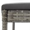 vidaXL Garden Bar Set Grey Solid Acacia wood, PE rattan, Steel Standard