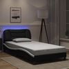 vidaXL Bed Frame Black and White