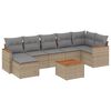 vidaXL Garden Sofa Set Mix Beige, Light Grey