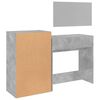 vidaXL Dressing Table Set Concrete Grey Engineered Wood Medium