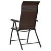 vidaXL Garden Chair Set of 8 Brown PE rattan, powder-coated steel Medium