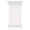 vidaXL Flower Stand White Solid pinewood Large Flower Stand Square