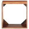 vidaXL Wall Cube Shelf Brown 15.75 x 11.81 x 15.75 in