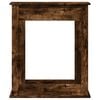 vidaXL Fireplace Surround Smoked Oak 29.5x7.9x34.4" Engineered Wood