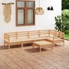 vidaXL Garden Lounge Set Natural Wood Solid Pinewood Medium Modular