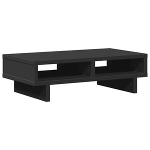 vidaXL Monitor Stand Black 19.7x10.6x5.9" Engineered Wood