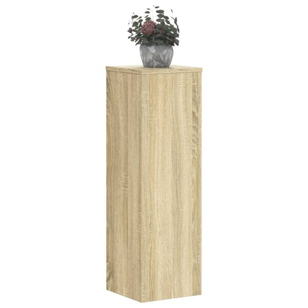 vidaXL Plant Stand Set of 2 Sonoma oak Engineered wood Tall
