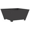 vidaXL Fire Pit Black 31.50 x 31.50 x 15.75 in Steel