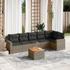 vidaXL Garden Sofa Set Grey