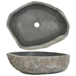 vidaXL Basin River Stone Oval (17.7"-20.9")x(13.4"-16.1")