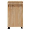 vidaXL Kitchen Trolley "OTTA" 23.2x17.7x31.5" Solid Wood Pine