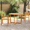 vidaXL Patio Dining Table Round Ø43.3x29.5" Solid Wood Acacia