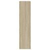 vidaXL Shoe Cabinet Sonoma Oak 31.5"x8.3"x34.4" Engineered Wood