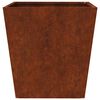 vidaXL Garden Planter Brown Weathering steel Medium Durable