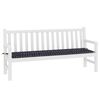vidaXL Garden Bench Cushion Black 70.9" x 19.7" x 1.6" Oxford Fabric