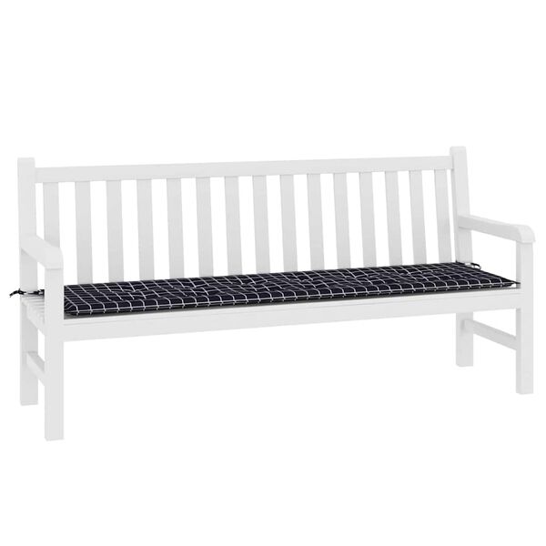 vidaXL Garden Bench Cushion Black 70.9" x 19.7" x 1.6" Oxford Fabric