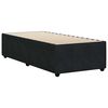 vidaXL Bed Frame Black Velvet (100% polyester), Plywood, Engineered wood
