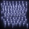 vidaXL Christmas Icicle Lights 40 pcs Cold White Acrylic Remote Control